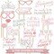 Fully Assembled Bachelorette Photo Booth Props - Set of 32 - Rose Gold, Pink, & Silver Signs, Wedding Bridal Shower Bachelorette Party Supplies & Decorations with Real Glitter